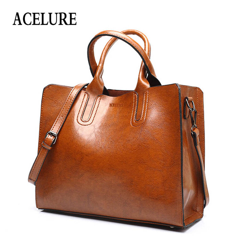 Acelure-女性用レザーハンドバッグ,ショルダーバッグ,ラージサイズ,高品質,カジュアル,スペインブランド
