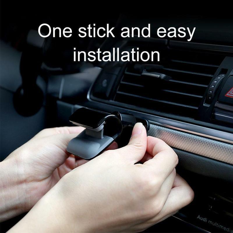 Gravity Car Phone Holder Rotatable Non-slip Self-adhesive Tape Car Navigation Bracket Bearing Smartphone Stand for Vehicle Clamp
