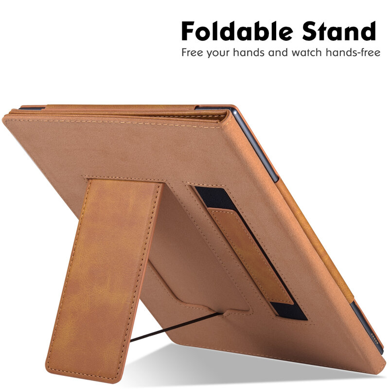 ReMarkable 2 Digital Paper Tablet Case 10.3 inch 2020 Release - Funda protectora de cuero PU premium con soporte/correa de mano
