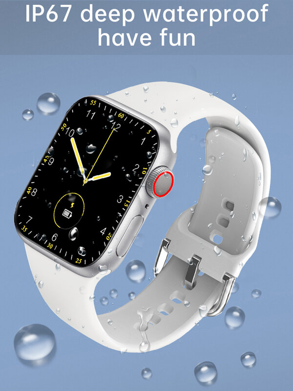 Lemfo lt07 relógio inteligente série 7 pro smartwatch 2022 chamada bluetooth relógio inteligente das mulheres dos homens à prova d2 água 2 Polegada 390*460 tela hd