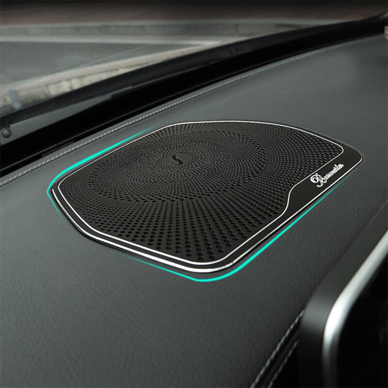 Car Inner Door Audio Speaker Gearshift Panel Door Armrest Cover Trim Sticker for Mercedes Benz C Class W205 GLC X205 Accessories