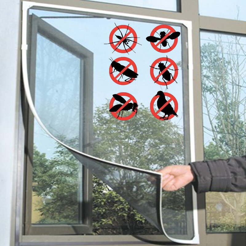 Indoor Deur Raam Schermen Insect Fly Mosquito Gordijn Netting Anti Netto Voor Keuken Window Home Protector Dichte Venster Scherm