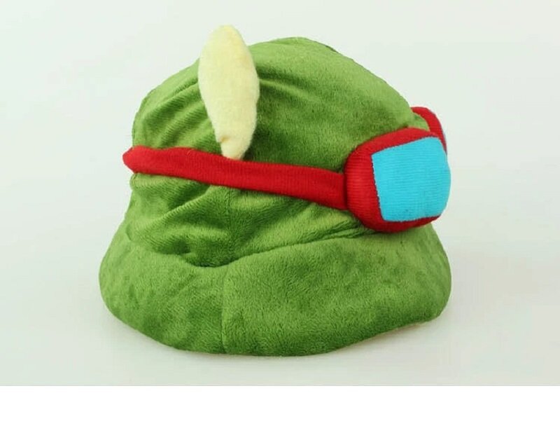 لعبة LOL تأثيري سويفت الكشفية Teemo قبعة عالية الجودة أفخم لطيف الأخضر قبعة اكسسوارات الدعائم هدية للأطفال دروبشيبينغ