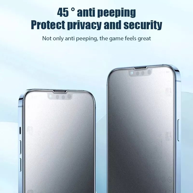 Protecteur d'écran en céramique mat, 1 à 4 pièces, Film Anti-espion pour iPhone XS Max X XR 7 8 6 Plus 12 13 11 Pro Max