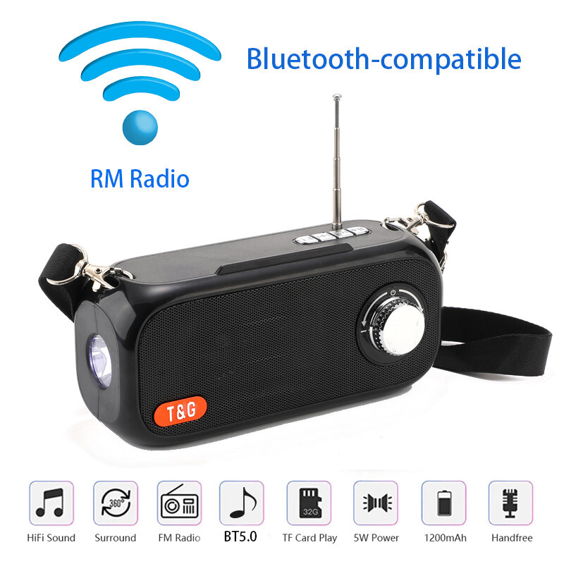 TG613 – haut-parleur Bluetooth, Portable, multifonction, sans fil, caisson de basses, pour l'extérieur