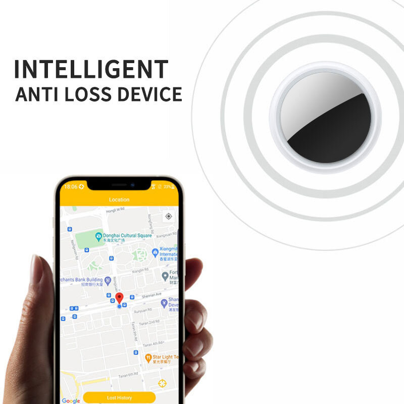 RYRA-Mini rastreador GPS con Bluetooth, localizador inteligente Compatible con IOS/Android para AirTag, dispositivo antipérdida, llaves, buscador de mascotas y niños para Apple