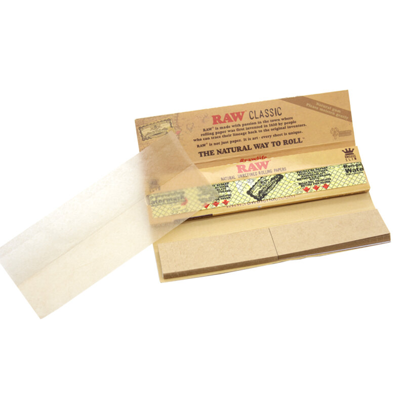 Filtro de papel rodante Natural para manualidades, 108mm, 32 hojas, accesorios para pipa de fumar, 24/50