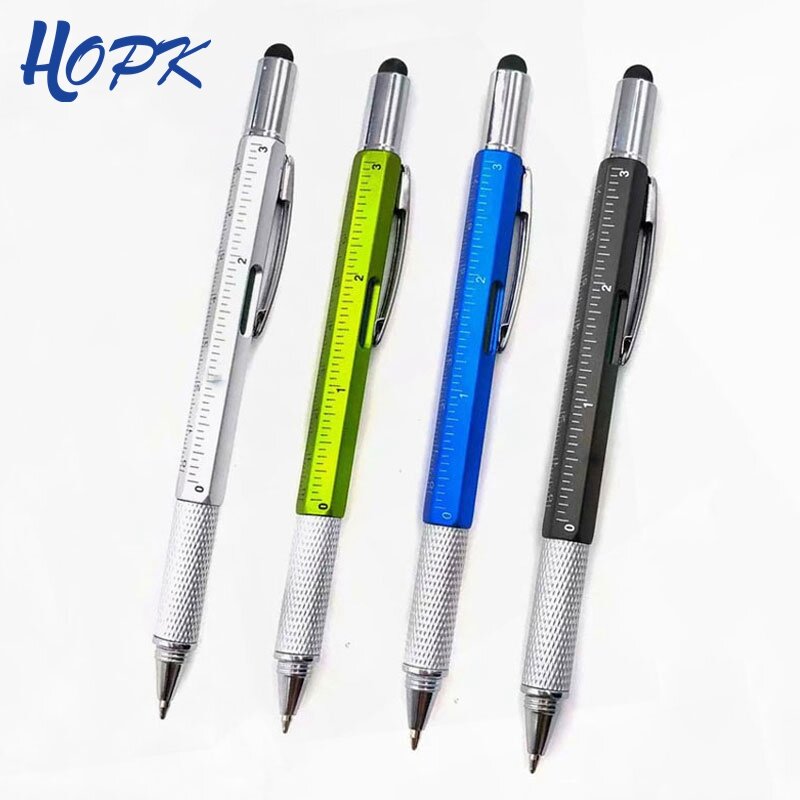 7 color novel Multifunctional Screwdriver Ballpoint Pen Touch Screen Metal Pen Gift Tool School office supplie stationery