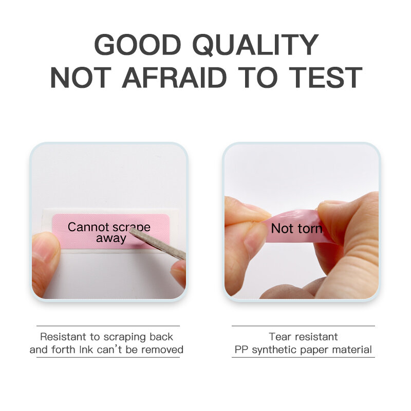 Niimbot D11 D110 D101 Label Maker Sticker Replacement Transparent Colorful White Label Tape Print Waterproof Tearproof Paper