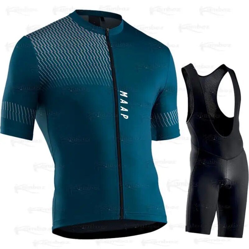 MAAP Jersey ชุดใหม่ผู้ชายเสื้อผ้ากางเกงขาสั้น Ciclismo Maillot 2022ฤดูร้อนแขนสั้นชุด Hombre เสื้อจักรยาน Bib สั้น
