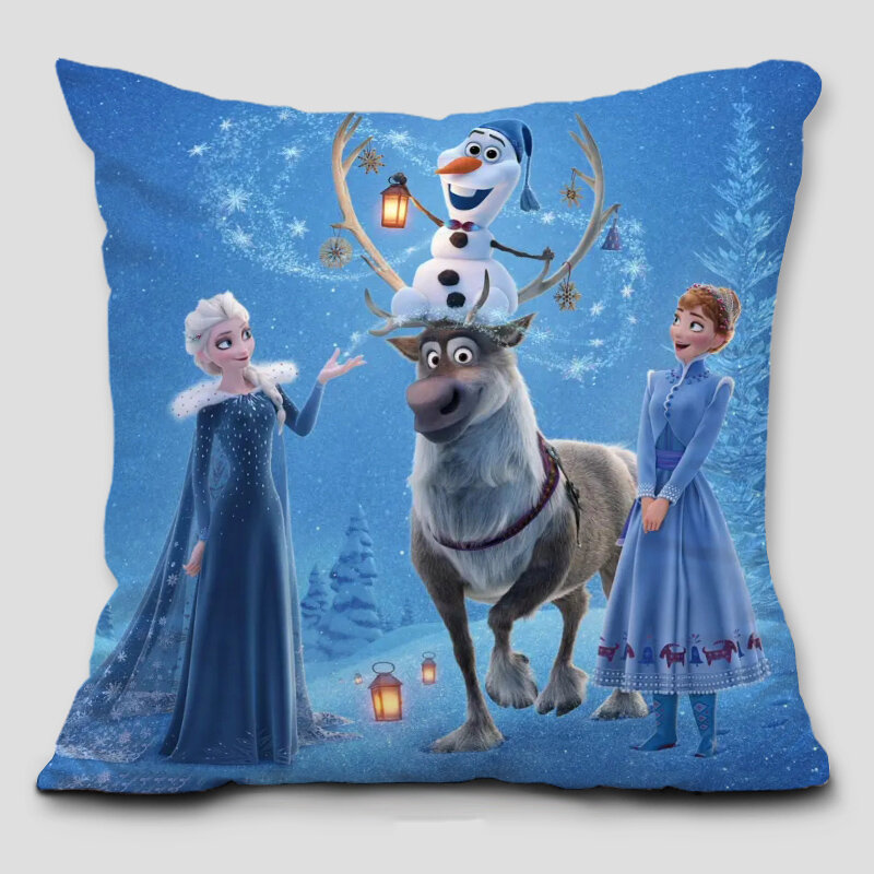 Disney frozen fronha capa de almofada crianças boya menina casal travesseiro capa decorativa travesseiros caso 40x40cm dropshipping