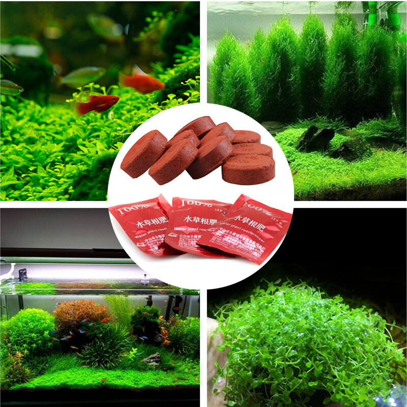 Fertilizante de raíz de plantas de agua de acuario con hierro activo, manganeso para el crecimiento de plantas de agua, tanque de peces, difusor de dióxido de carbono Co2