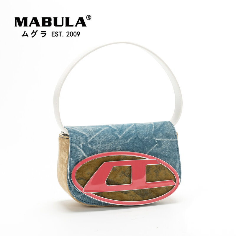 MABULA-Bolso de hombro con diseño de lujo para mujer, bandolera con media luna, elegante, de alta calidad
