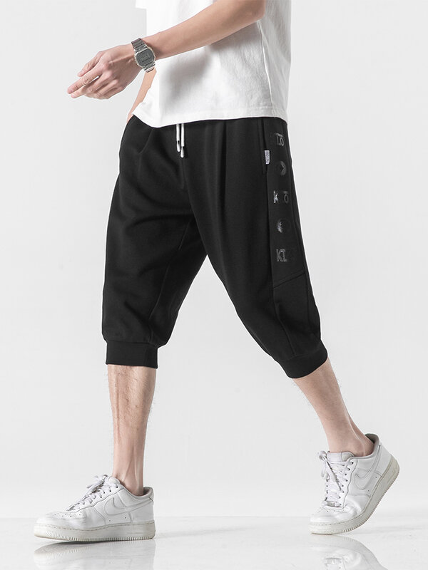 ฤดูร้อนผู้ชาย Sweatshorts 2022ใหม่แฟชั่นพิมพ์ Streetwear Jogger กางเกงขาสั้นสบายๆฝ้ายหลวม Harem สั้นกางเกง8XL