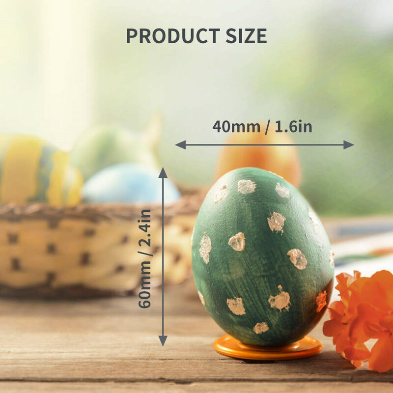 50 Buah Telur Paskah Bentuk Mainan Anak-anak DIY Kreatif Dicat Mainan Grafiti Menggantung Telur Buatan Dekorasi Telur Dekorasi Rumah