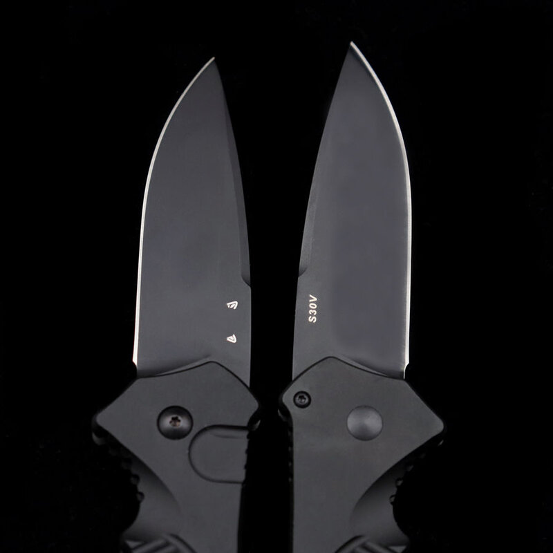 Алюминиевый складной нож BM 9600BK S30V, тактический карманный для самообороны, в стиле милитари, с алюминиевой ручкой