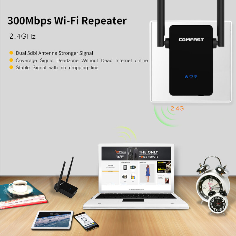 Comfast CF-WR302S Drahtlose WIFI Router Repeater 300M 10dBi Antenne Wi fi Signal Verstärker 802,11 N/B/G roteador Wi-fi Klingelte Extende