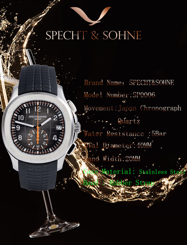 Orange Uhr Mens Top Marke Luxus Voller Stahl Military Männer Armbanduhr Silikon Gummi Wasserdichte Business Leuchtende Quarzuhr