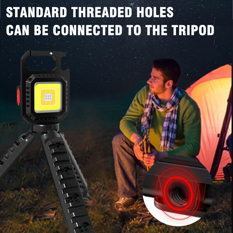 Portable LED Torch Mini Powerful Flashlight Waterproof Torch Pocket Work Light Multifunctional LED Lantern Camping Fishing Light