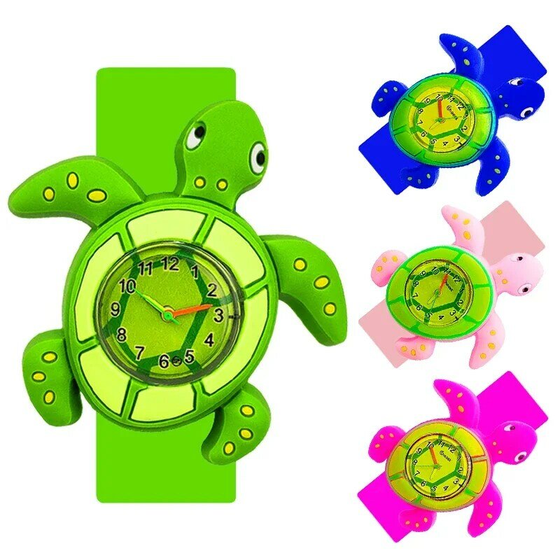 Часы Детские кварцевые смешанные с животными, уникальный дизайн, игрушка для девочек и мальчиков, детские часы, подарок на день рождения