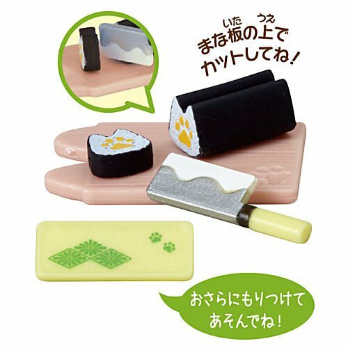 اليابان حقيقية عصر Gashapon كبسولة لعب مصغرة شيبا Inu المطبخ سلسلة 4 الكلب والغذاء مجسم لمنزل لعبة