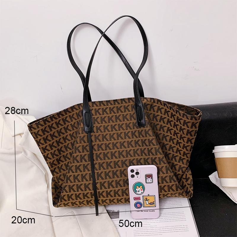 Luxury Brand Tote Bag Women Large Capacity Shopping Bag Fashion Oxford Big Shoulder Bag Shopper Handbags Designer Sac A Main New