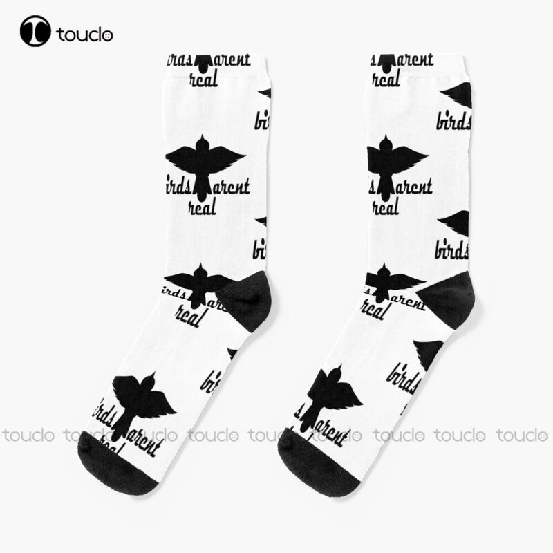 Vögel Arent Echt Vögel Sind Nicht Echt Socken Neuheit Socken Für Männer Unisex Erwachsene Teen Jugend Socken Benutzerdefinierte Geschenk 360 ° Digital Print