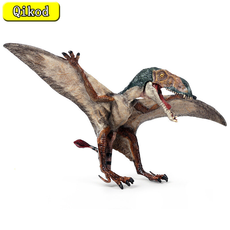 Boneca de animal de simulação pterosaur, boneca móvel de dinossauro com coleção de pvc