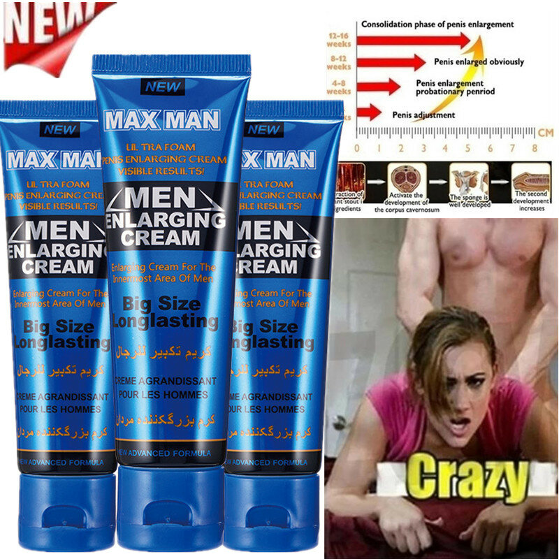MAXMAN powiększający żel Big Dick krem powiększający penisa 50g zwiększenie erekcji produkty erotyczne dla mężczyzn afrodyzjak pigułki