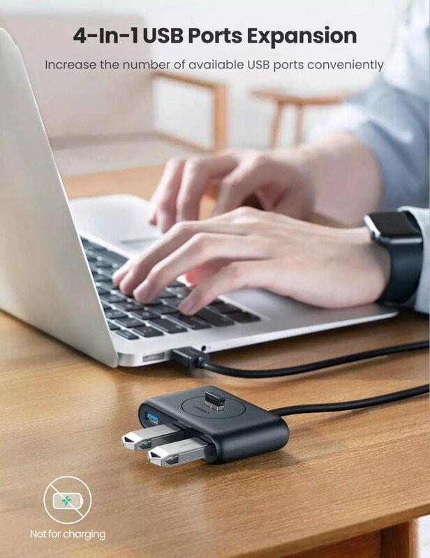 Hub USB 3.0 a 4 porte Splitter USB ad alta velocità per dischi rigidi Notebook PC accessori per Computer tastiera flash Drive Mouse