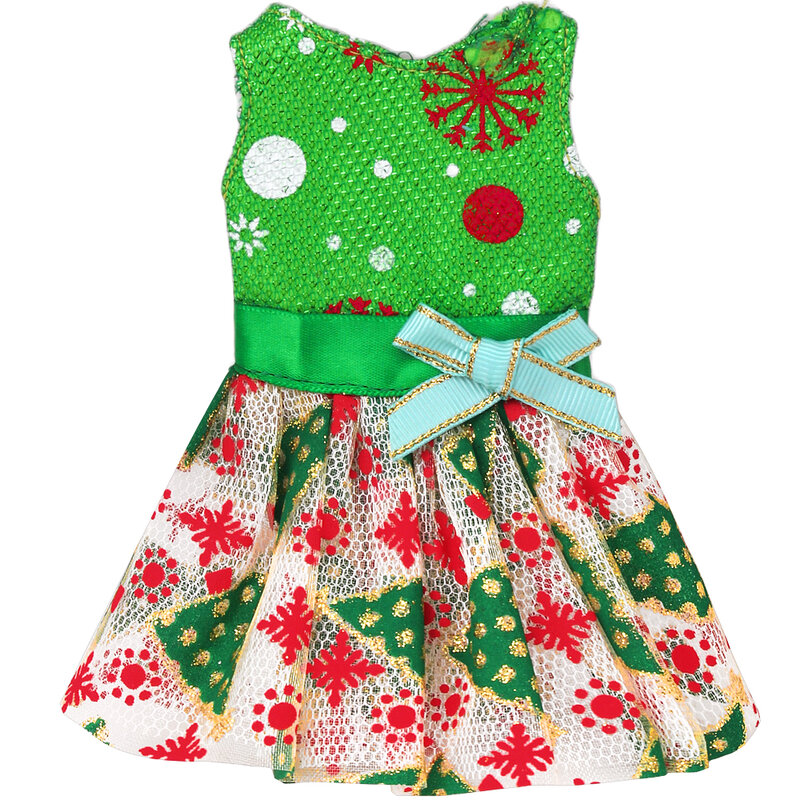 Muñeco de elfo de Navidad, muñeco de nieve, vestido, bufanda, falda, máscara, zapatos, accesorios de juguete para bebés, regalo de cumpleaños de Navidad para niños