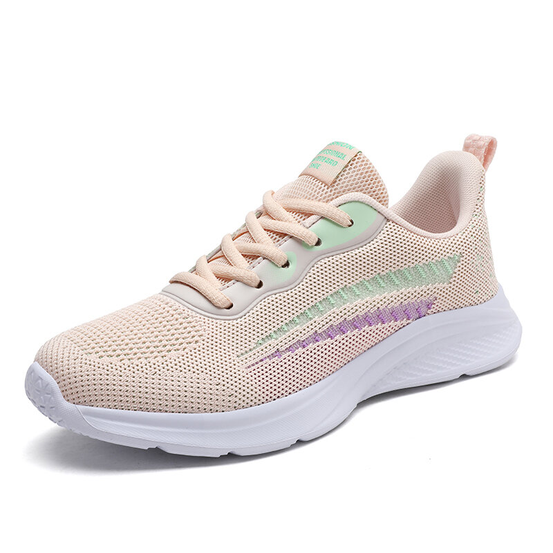 New Running Shoes Women's Shoes Breathable Sneakers Brand Light Casual Sports Shoes 2022 Outdoor Light Lace Fitness Shoes FUS623