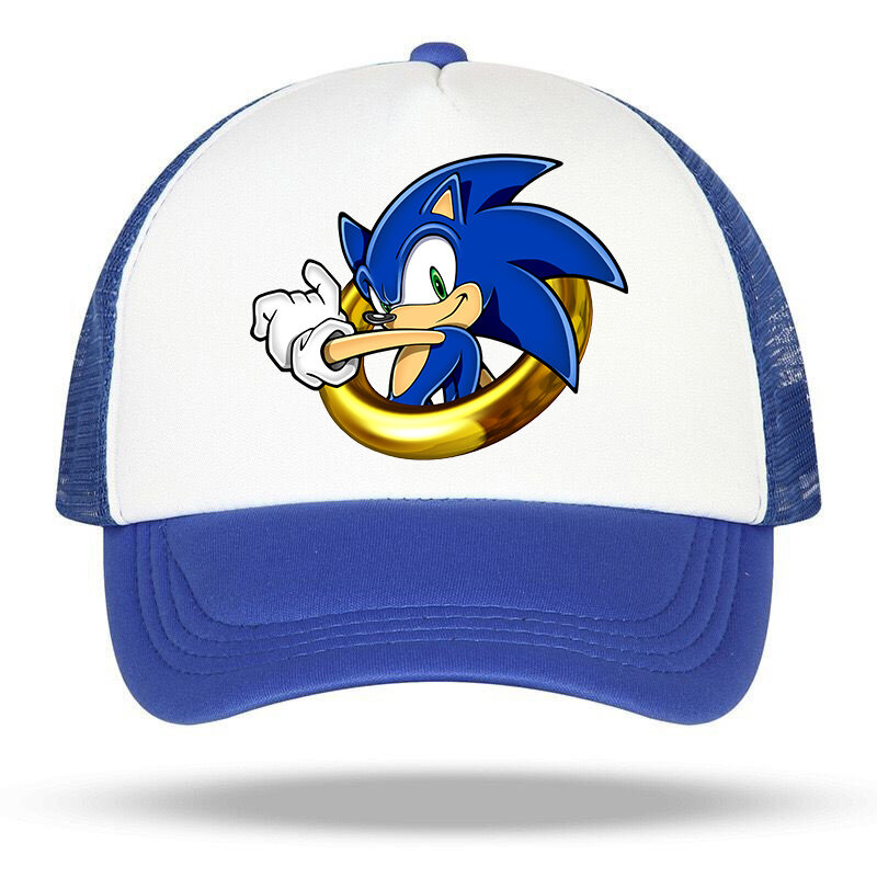 2022 marka cztery pory roku niebieski Stereo nowy Sonic- Hat fajne chłopcy dziewczęta czapki dziecięce czapki baseballowe 52-56CM gorąca sprzedaż