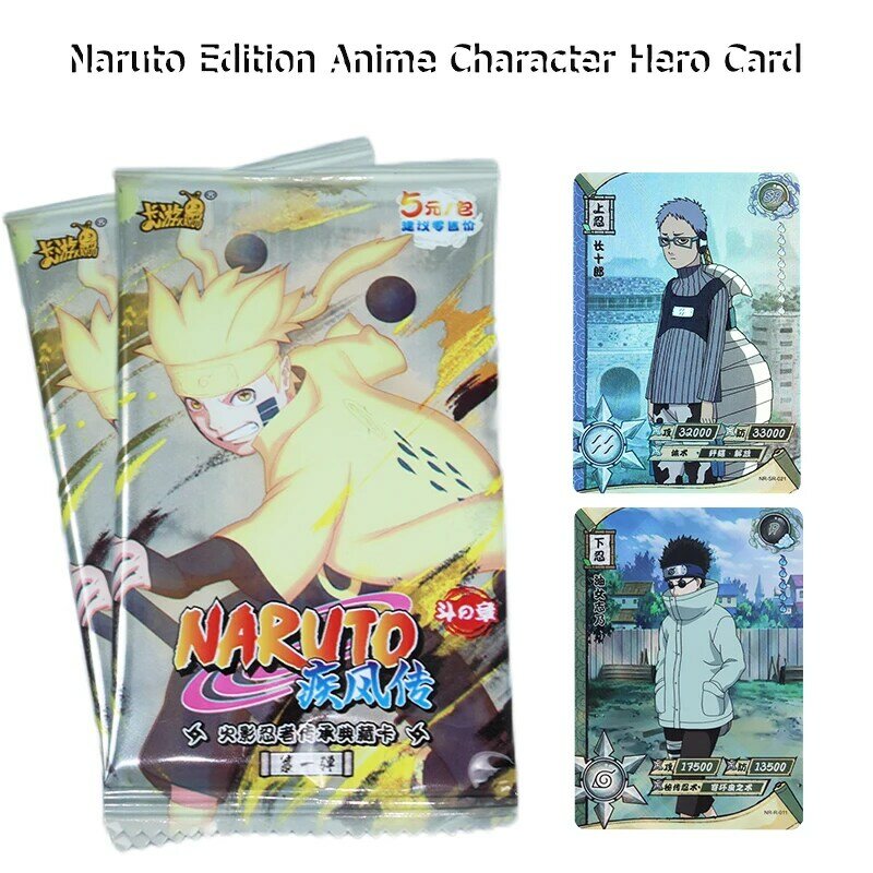 Figures Uzumaki Narutoes Collectible Flash Card Board Game Toys for Children Christmas Gift New Original Naruto Cards Box Anime