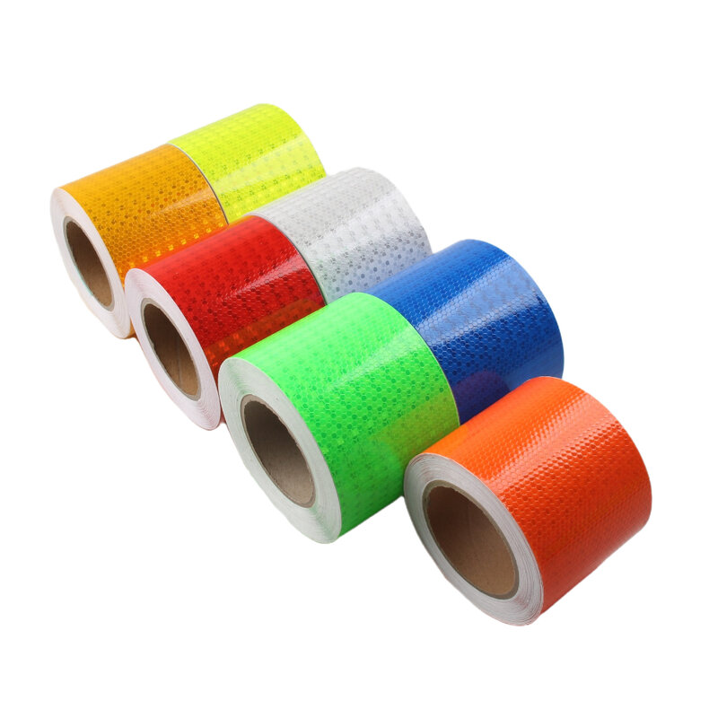 5cm*300cm Car Reflective Tape Safety Warning Car Decoration Sticker Reflector Protective Tape Strip Film Auto Motorcycle Sticker
