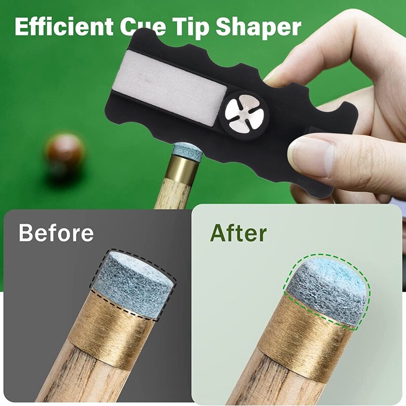 Billiard Cue Tip Shaper, The Pool Cue Accessories For Effective And Rapid Repair Cue Tip