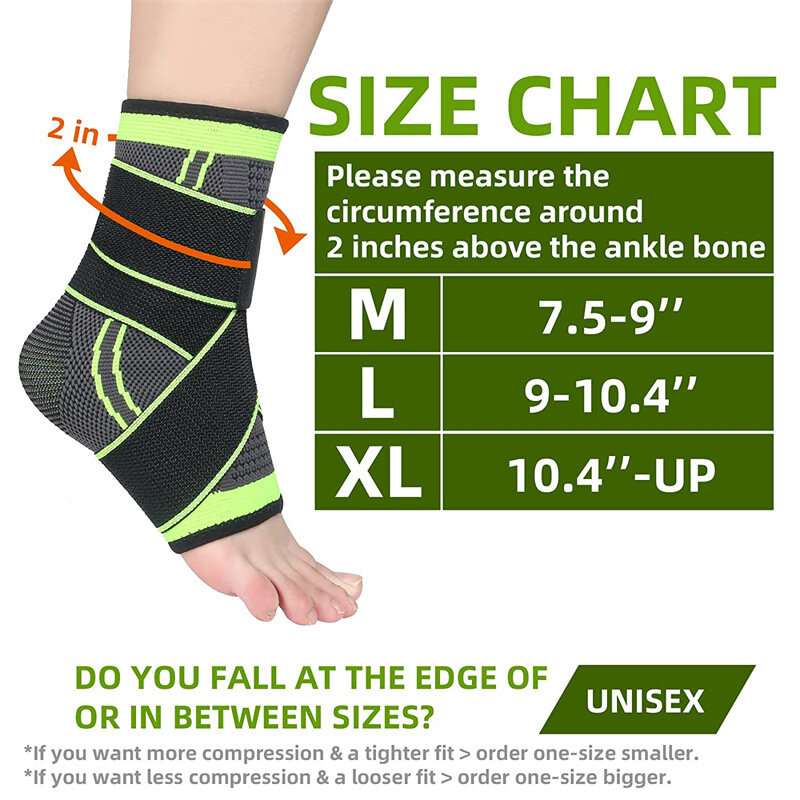 Suporte de tornozelo ajustável compressão tornozelo cinta protetor para correr futebol basquete náilon malha ginásio bandagem tornozelo cinta