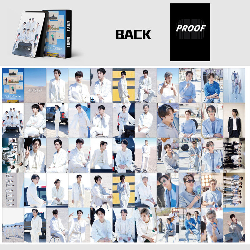 55PCS Kpop Bangtan Boys New Album Yet To Come Photocards Lomo Card Bookmarks Postcard Diary Photo Card Stationery Fans Gift