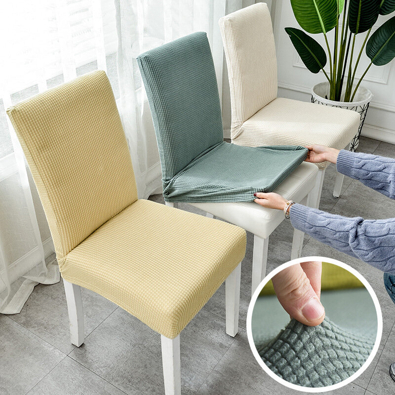 Tanie żakardowe krzesło do jadalni pokrycie elastan elastyczna Stretch narzuty do kuchni Hotel bankiet salon