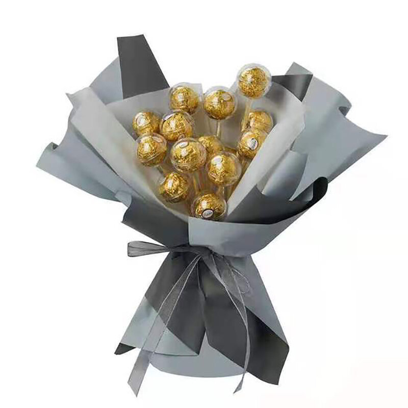 チョコレート用の透明なwifiボックス,花,甘いキャンディー用,ボールホルダーケース,バレンタインデーのギフトボックス,パーティーの装飾,50個。