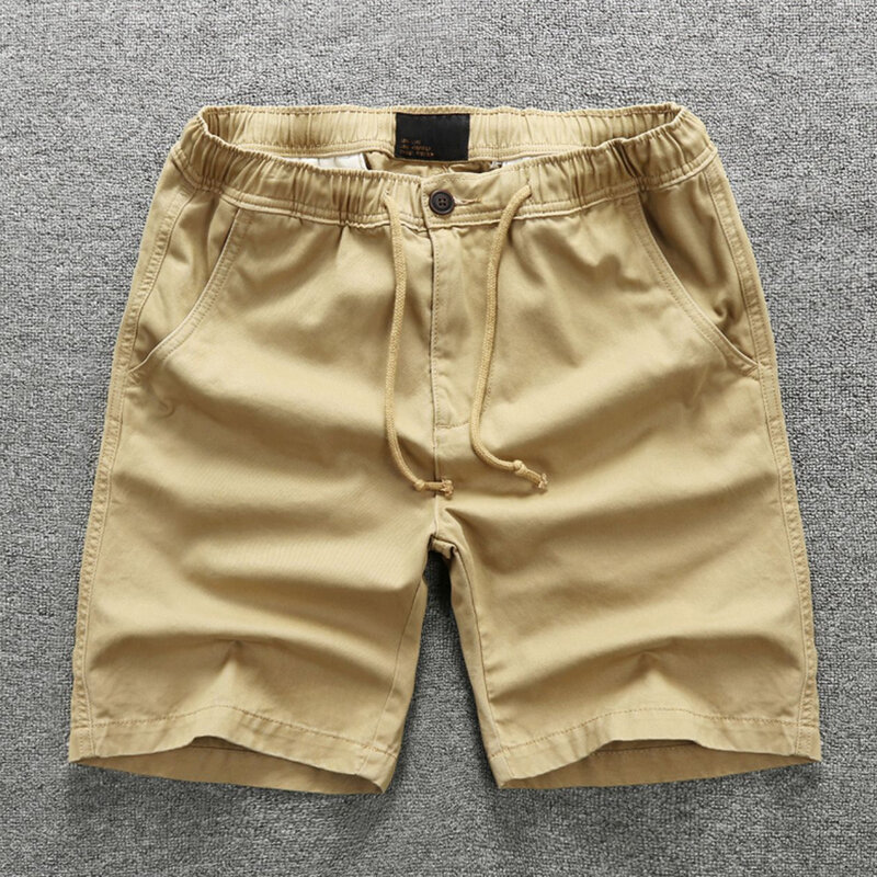 Homens camuflagem trabalho shorts 100% algodão solto montagem calças casuais trimestre verão pantalones cortos carga шорты бермуды NZ289