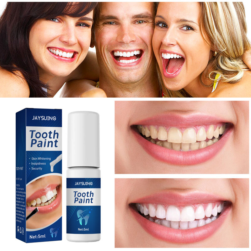 Dentes brancos brilhantes pintura branca, remover manchas de dentes amarelos dentes brancos brilhantes dentes limpeza oral pintura da beleza