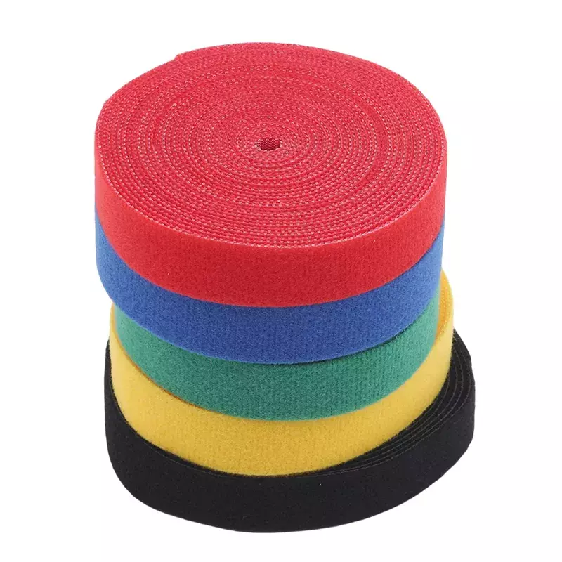 Magical Glue Self-Adhesive Tape Strap Hoop Loop Strap Closure Tape Scratch Roll Fastening Tape 1Roll 2cm*5m Color