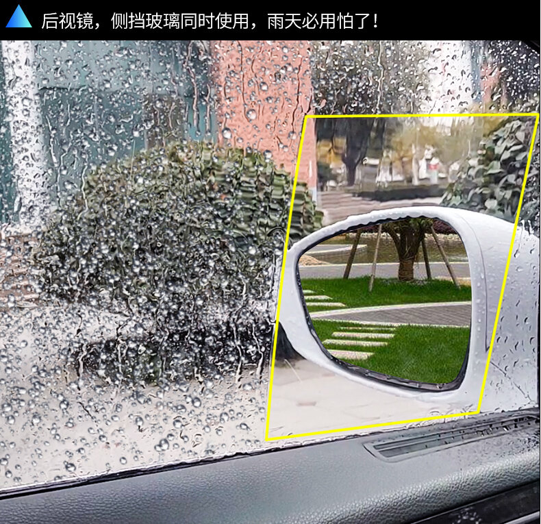 For Porsche Macan 718 911 Car Rearview Mirror Reversing Mirror Side Window Rainproof Anti Fog Waterproof Film Car Stickers