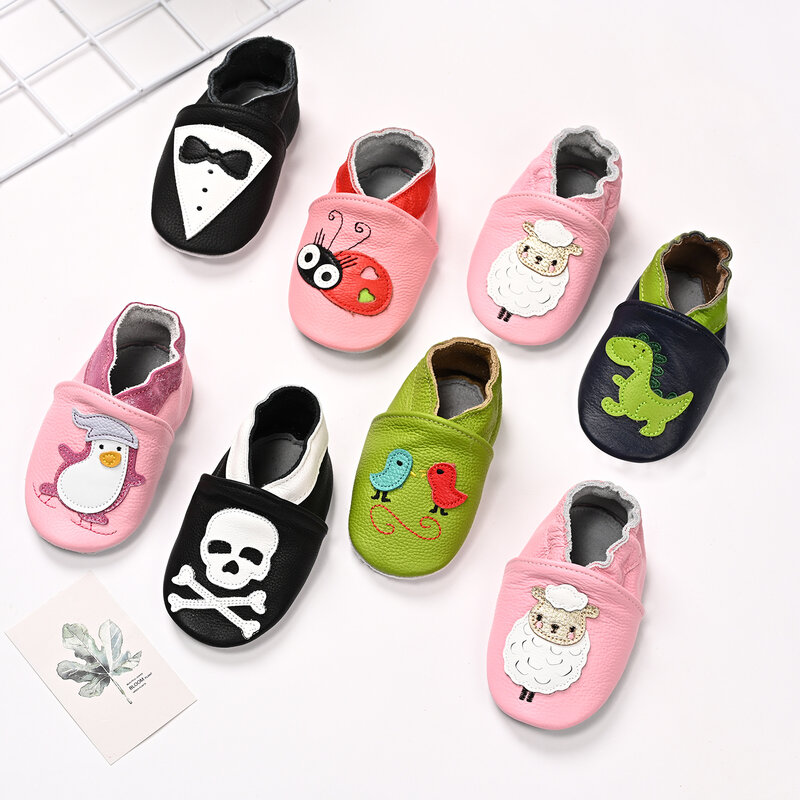 Chaussures en cuir véritable pour bébé, souliers pour enfant, nouveau-né, tout-petit, décontracté, premiers pas, designer