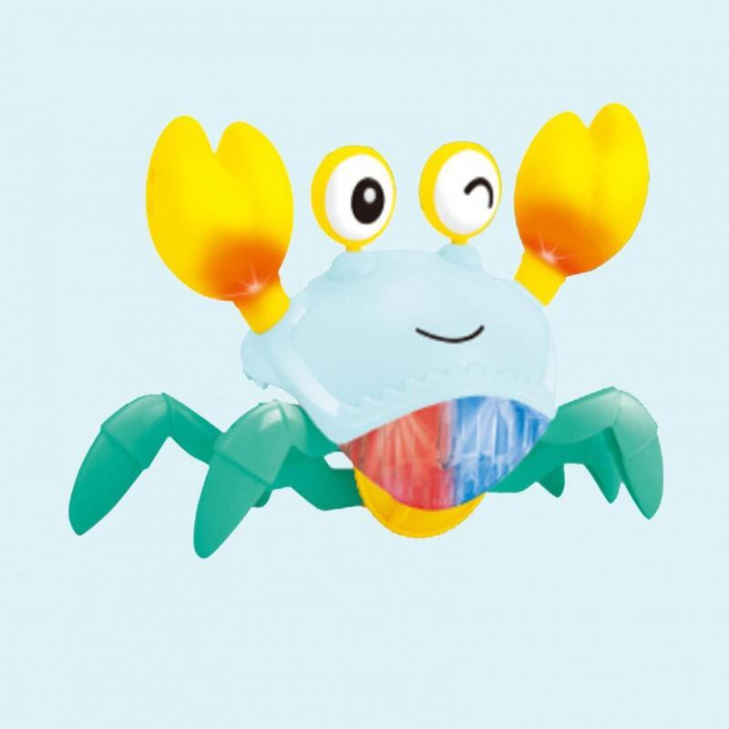 Jouet de crabe électrique pour enfants, à bord arrondi, amusant et interactif, pour la maison