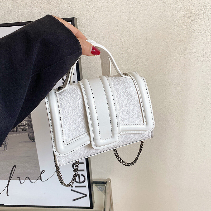 2022 New Fashion Women Bag borsa modello litchi per le donne borse firmate borsa da donna di marca di lusso borsa Casual da donna in tinta unita