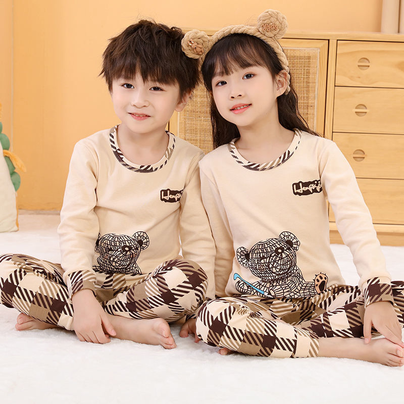 Crianças pijamas meninos totoro algodão roupas calças definir pijamas dos desenhos animados crianças pijamas para meninas da criança roupas do bebê criança pijama
