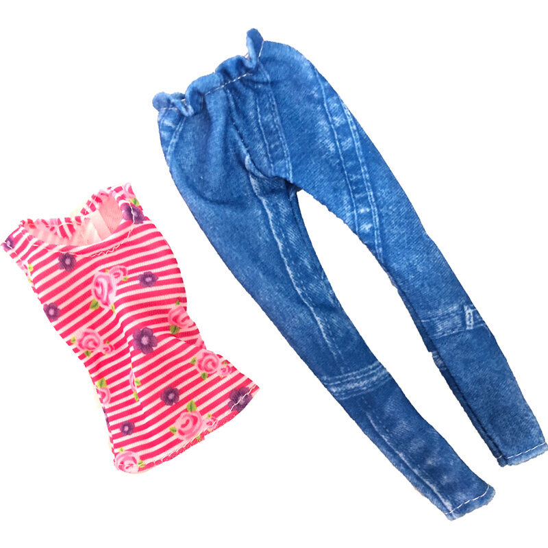 NK Official 1 Set Latest Outfit For  Barbie Doll Fashion Clothing  Jeans Clothes Suitable For 30cm Doll Accessories Toys