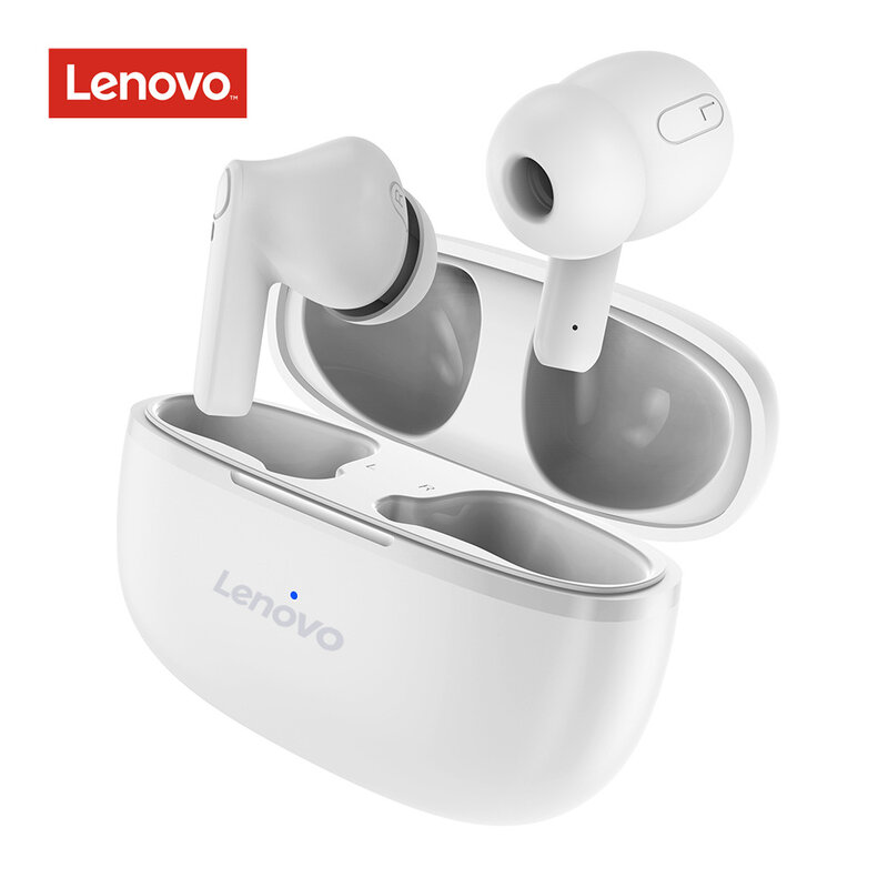 100% Original Lenovo หูฟังไร้สายหูฟังบลูทูธชุดหูฟังสำหรับเล่นเกมใหม่ TWS หูฟัง Earpods หูฟังไร้สาย